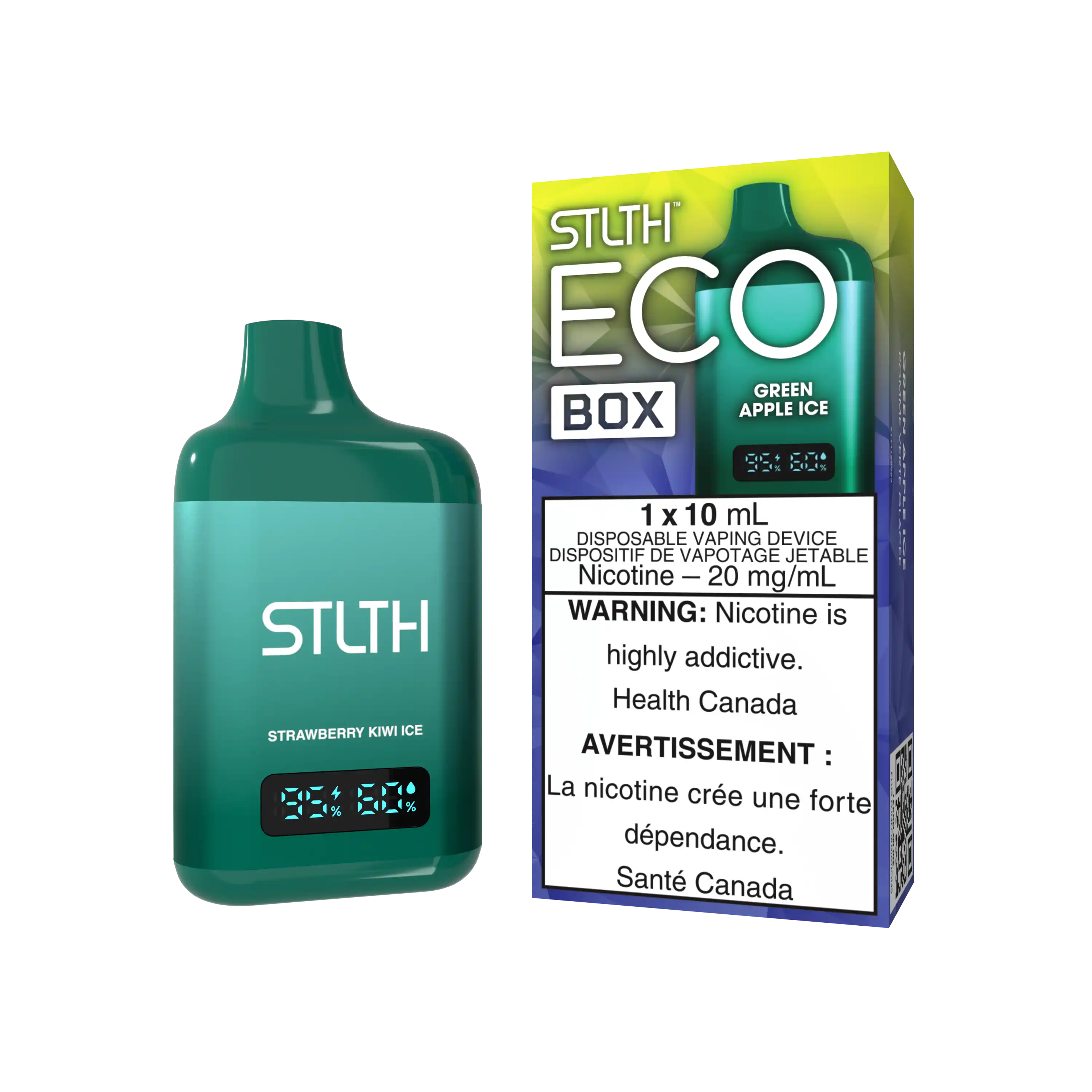 Green Apple Ice Stlth Eco Box - Disposable by STLTH