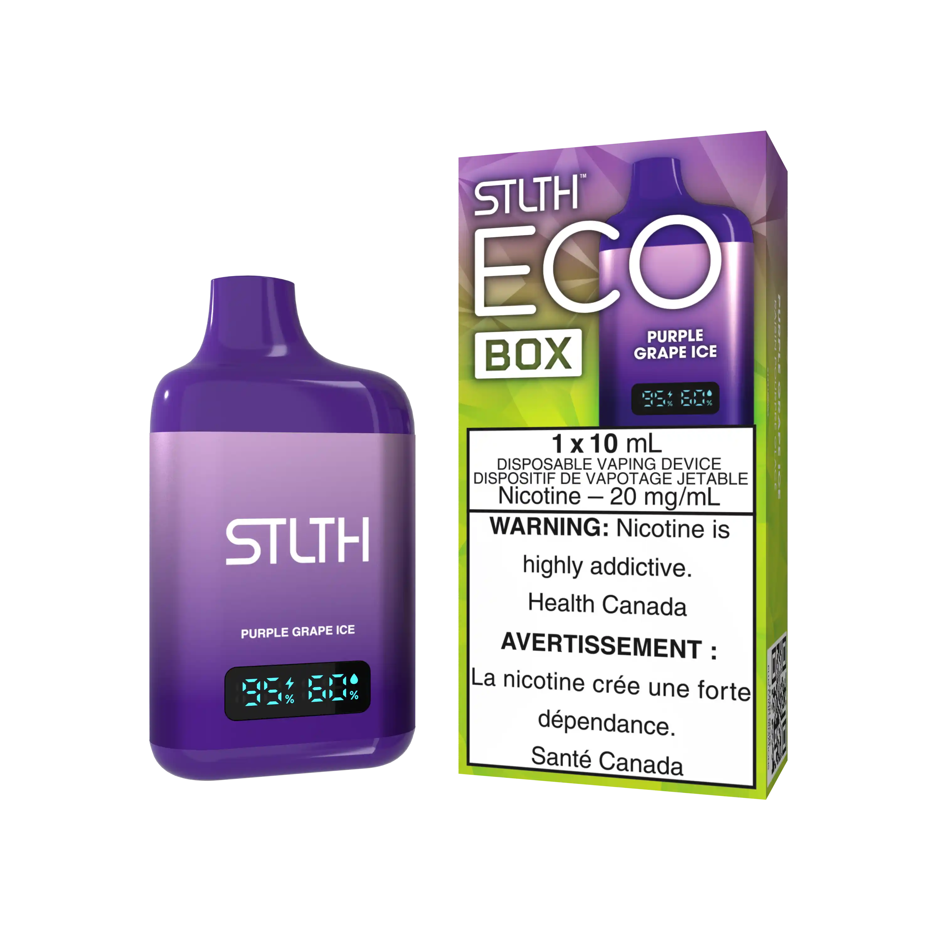 Purple Grape Ice Stlth Eco Box - Disposable