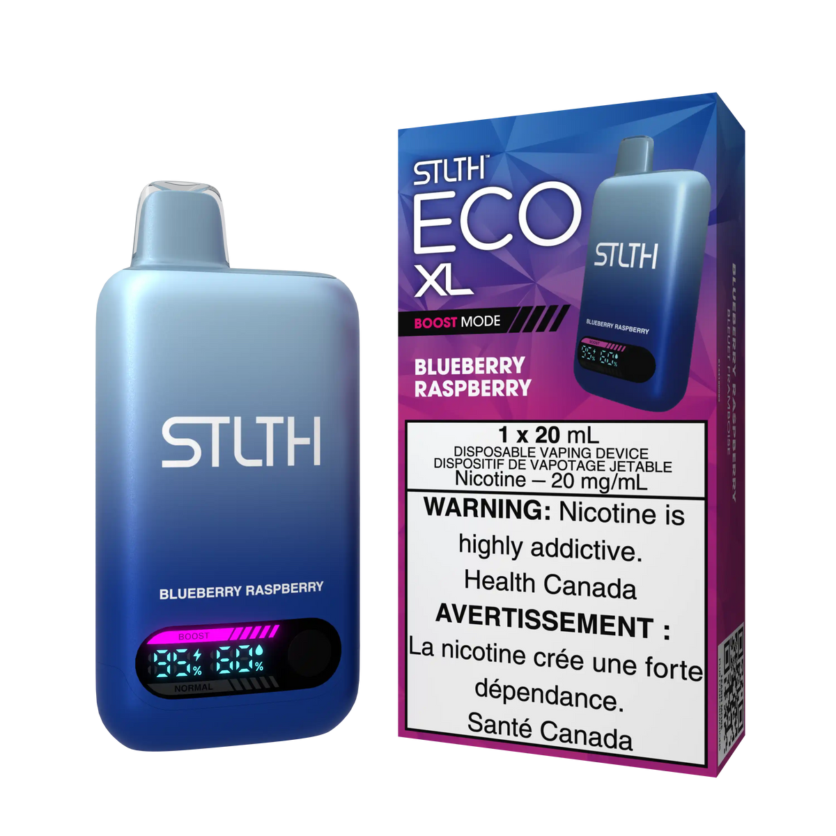 Blueberry Raspberry Stlth Eco XL - Disposable 60K