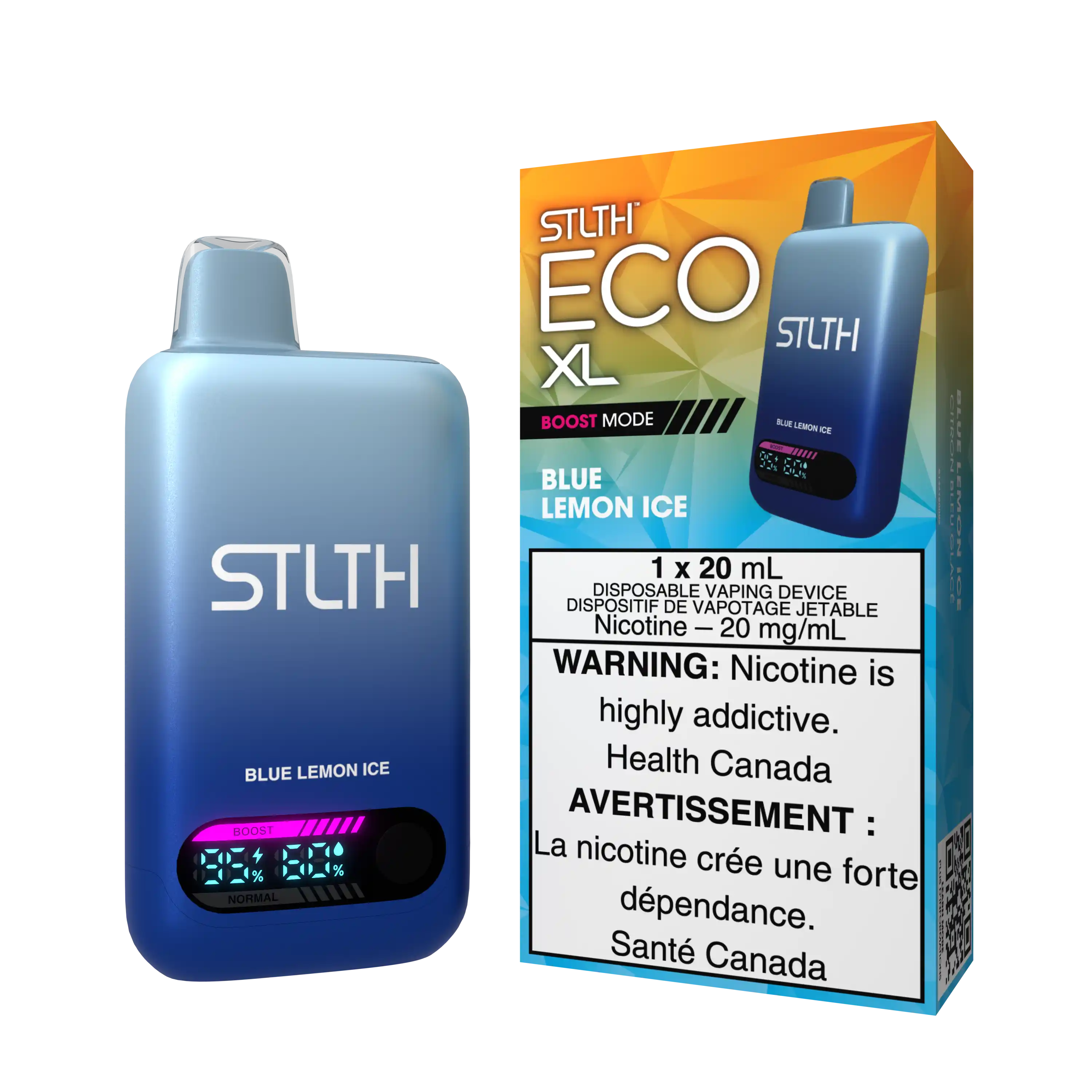 Blue Lemon Ice Stlth Eco XL - Disposable 60K by STLTH