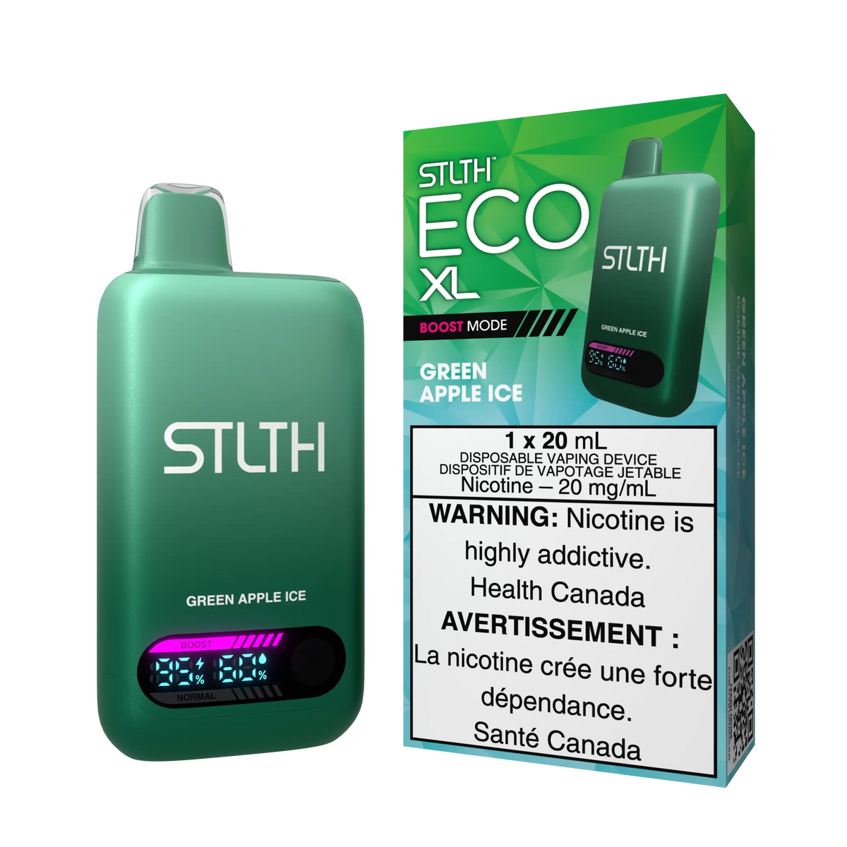 Green Apple Ice Stlth Eco XL - Disposable 60K by STLTH