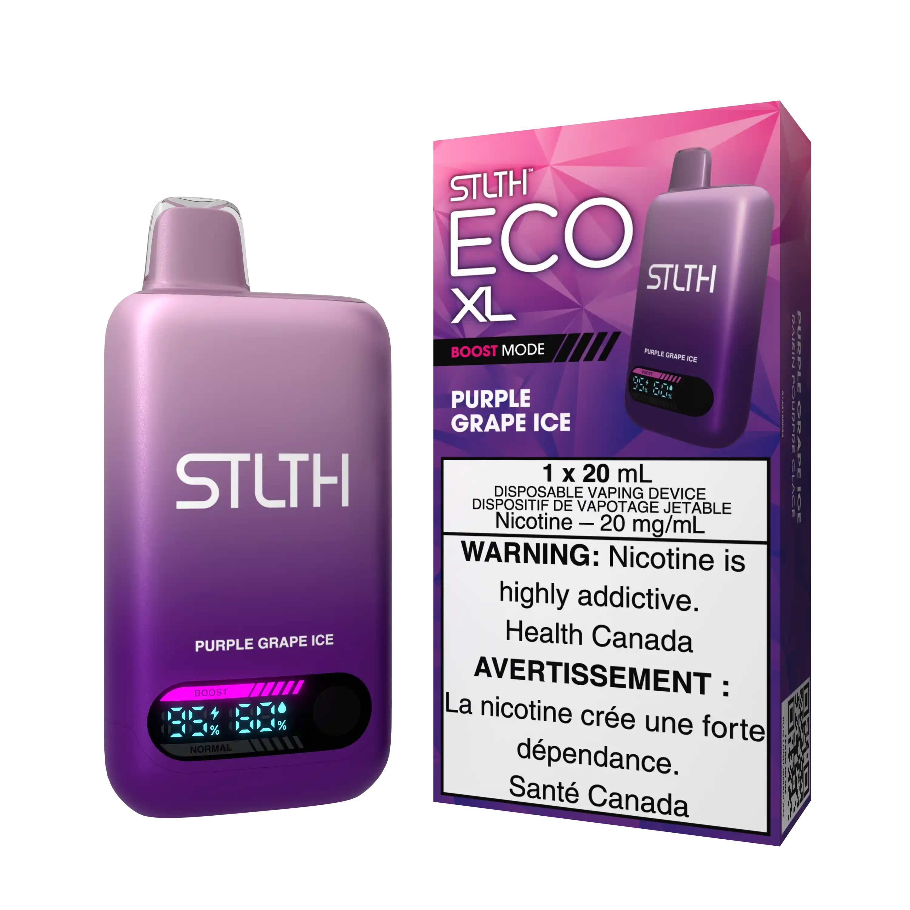 Purple Grape Stlth Eco XL - Disposable 60K by STLTH