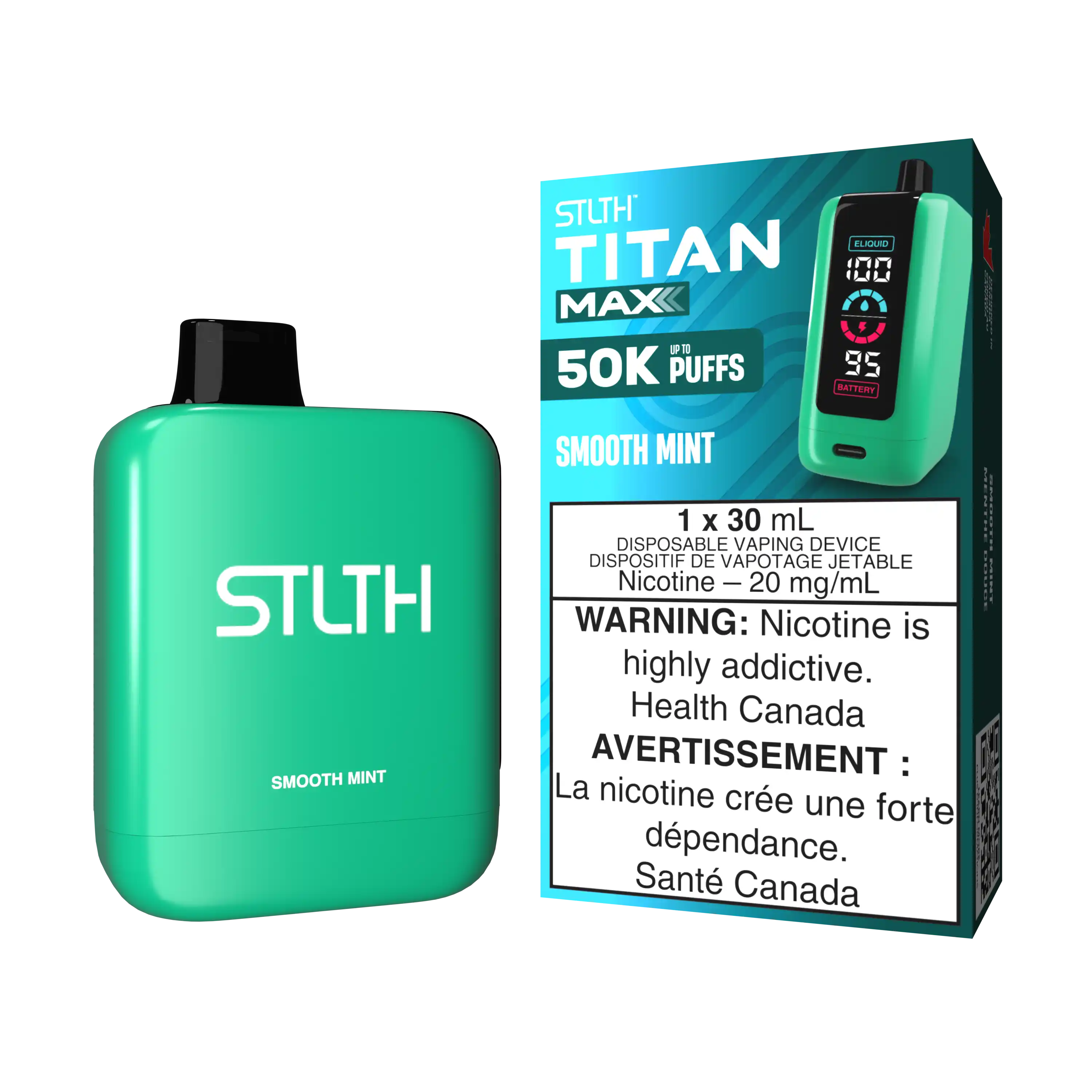 Smooth Mint Stlth Titan Max - Disposable 50K