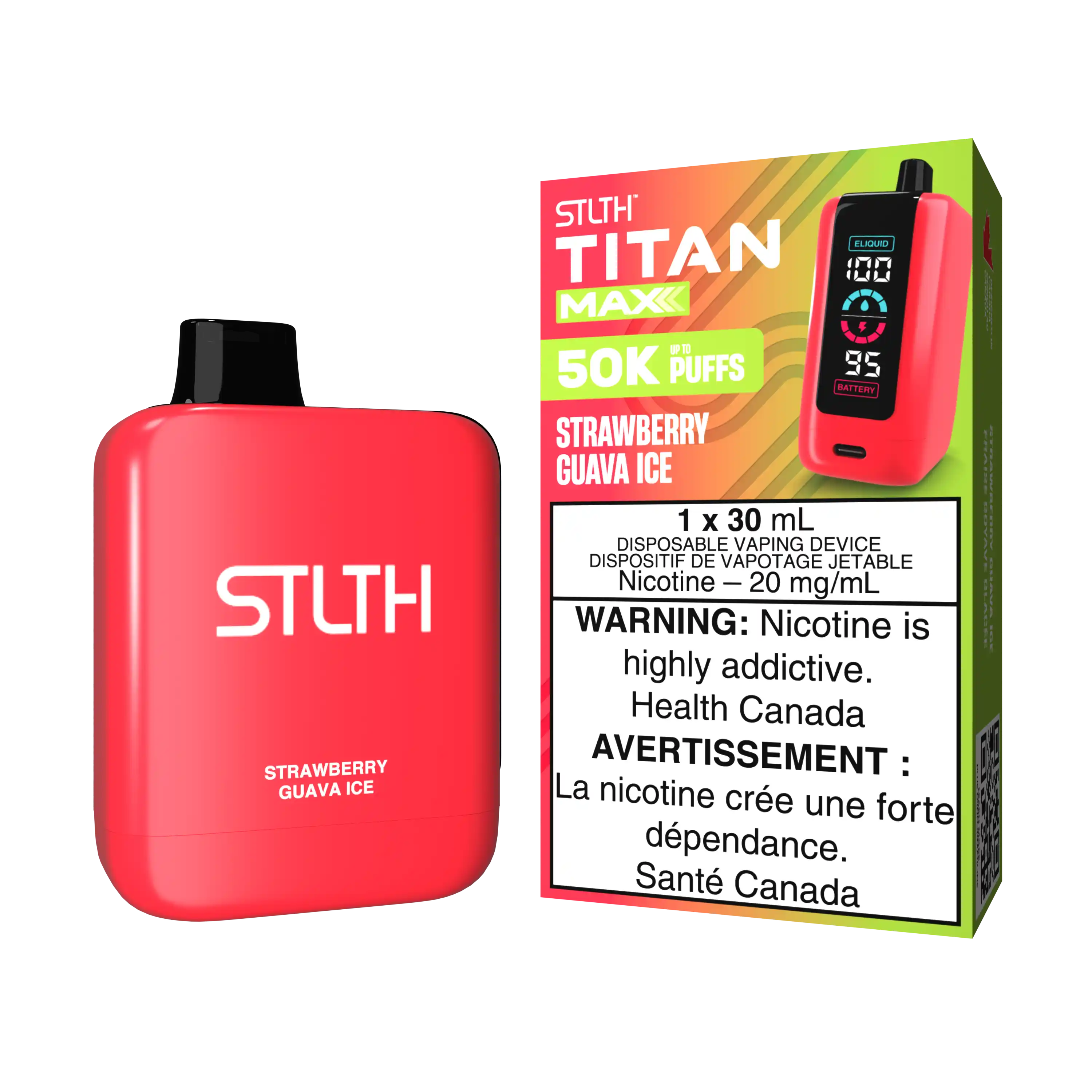 Strawberry Guava Ice Stlth Titan Max - Disposable 50K