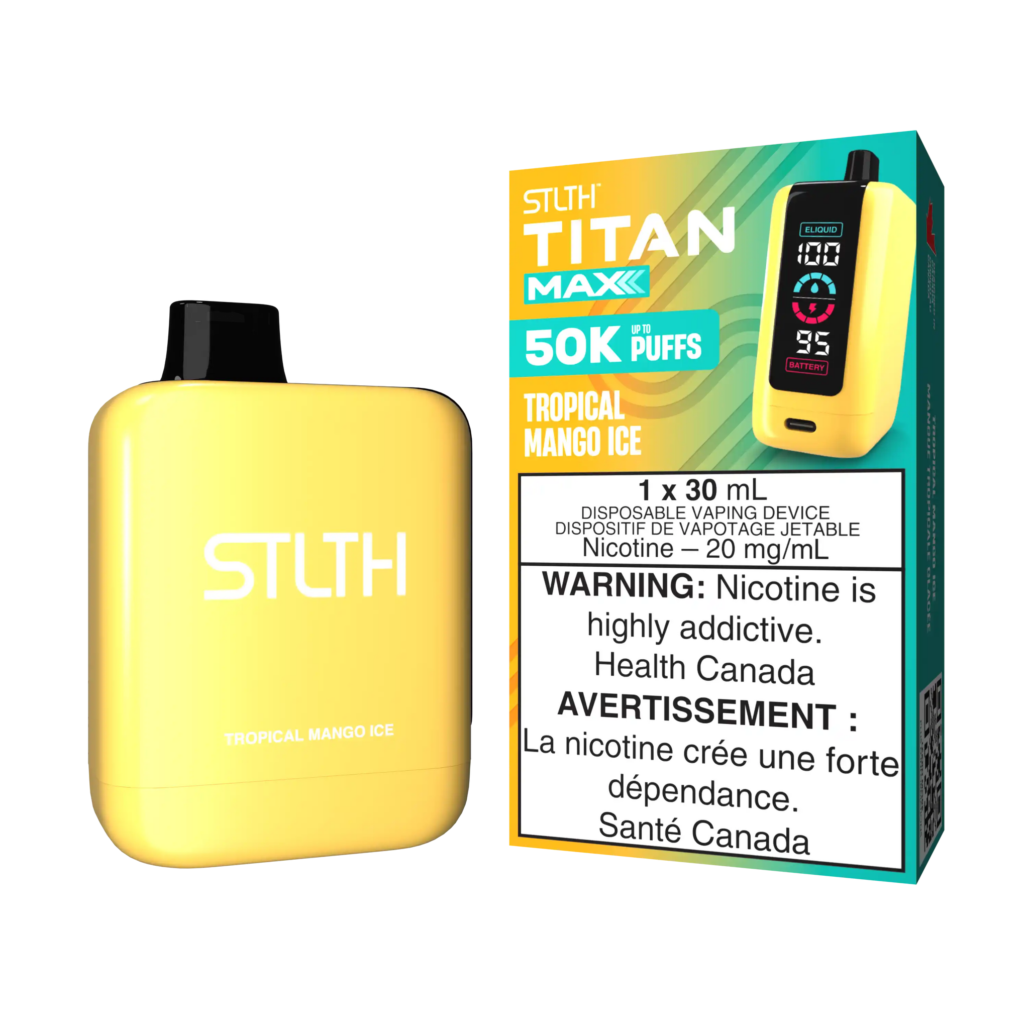 Tropical Mango Ice Stlth Titan Max - Disposable 50K