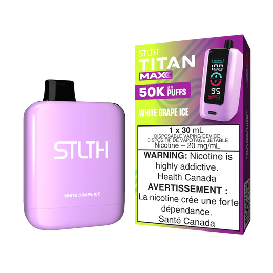 White Grape Ice Stlth Titan Max - Disposable 50K