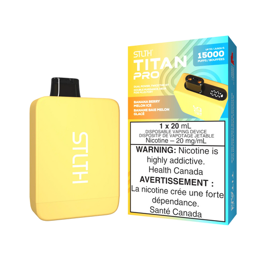 Banana Berry Melon Ice Stlth Titan Pro - Disposable 15K
