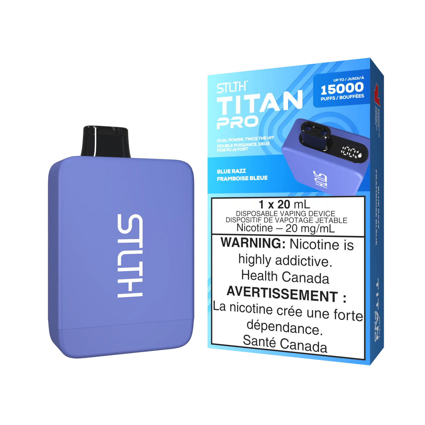 Blue Razz Stlth Titan Pro - Disposable 15K