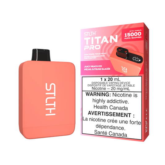 Juicy Peach Ice Stlth Titan Pro - Disposable 15K