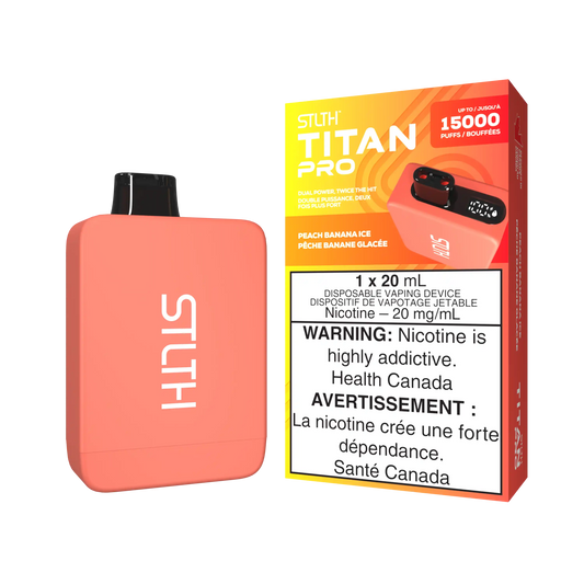Peach Banana Ice Stlth Titan Pro - Disposable 15K