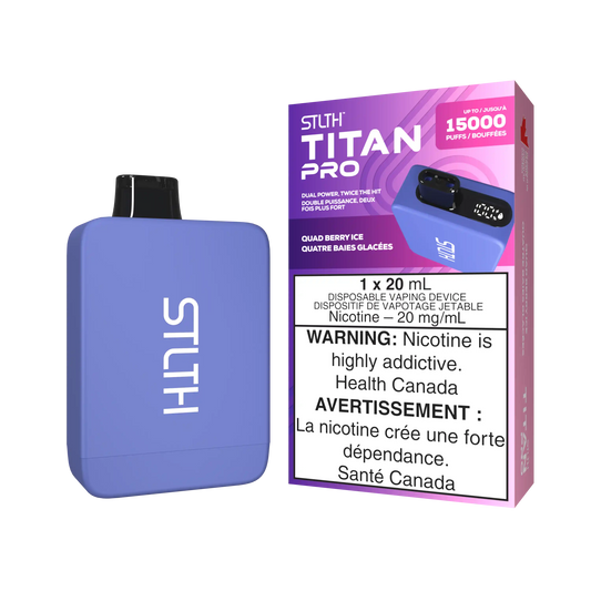 Quad Berry Ice Stlth Titan Pro - Disposable 15K
