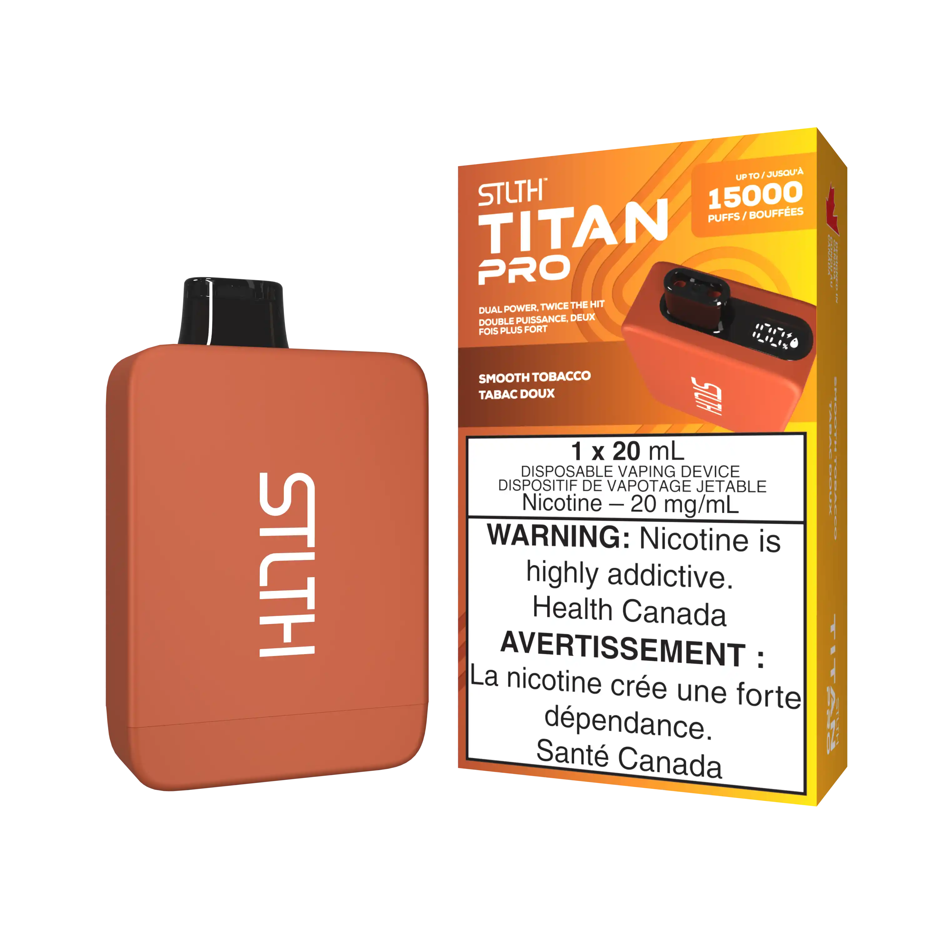 crisp Tobacco Stlth Titan Pro - Disposable 15K by STLTH