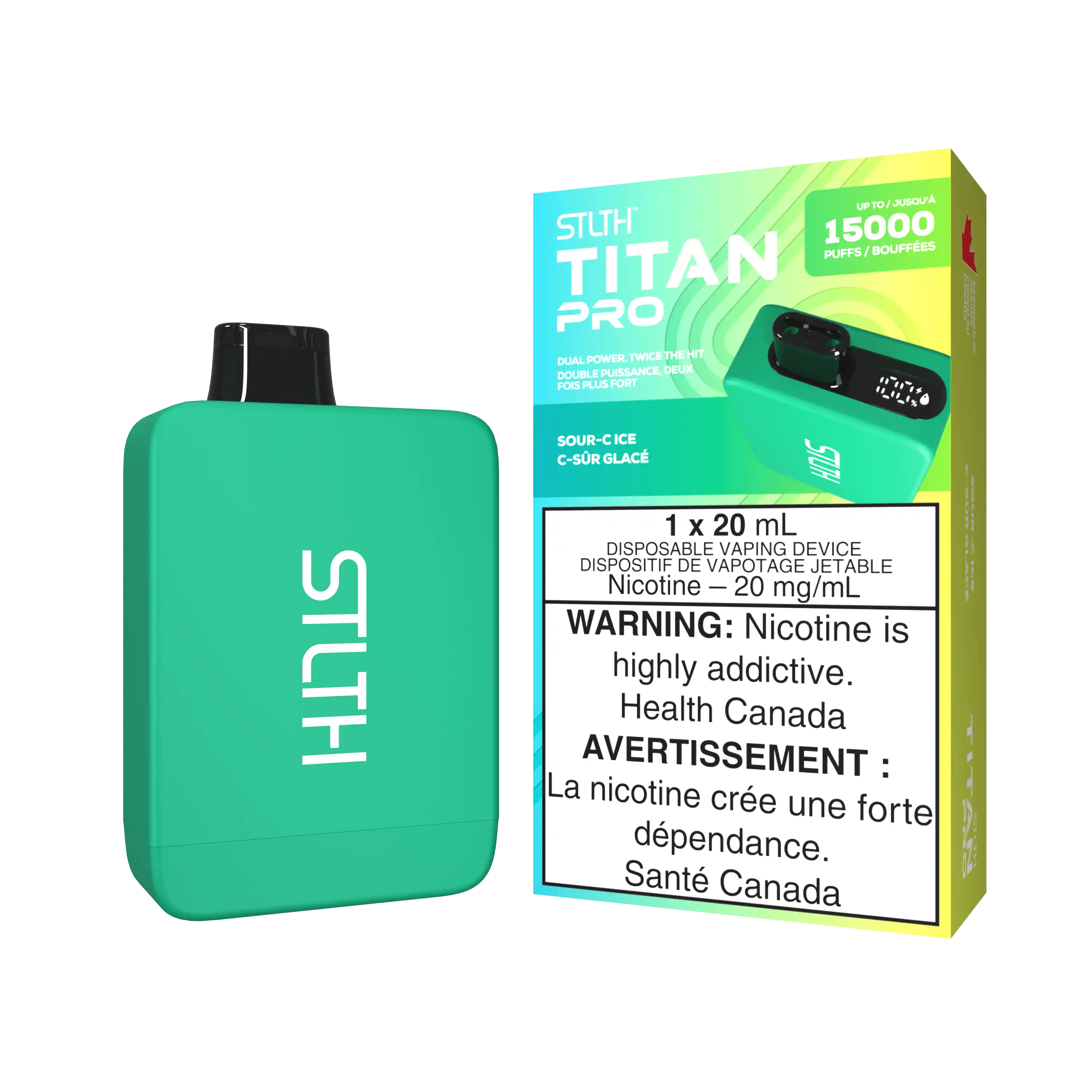Sour-C Ice Stlth Titan Pro - Disposable 15K by STLTH