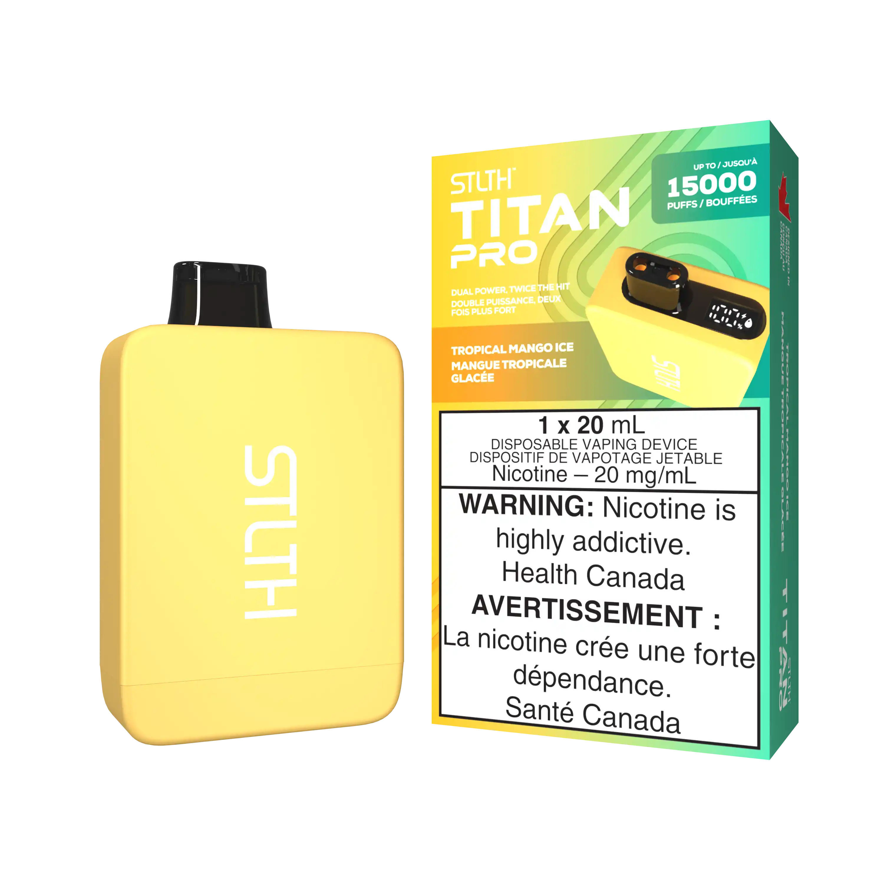 Tropical Mango Ice Stlth Titan Pro - Disposable 15K by STLTH