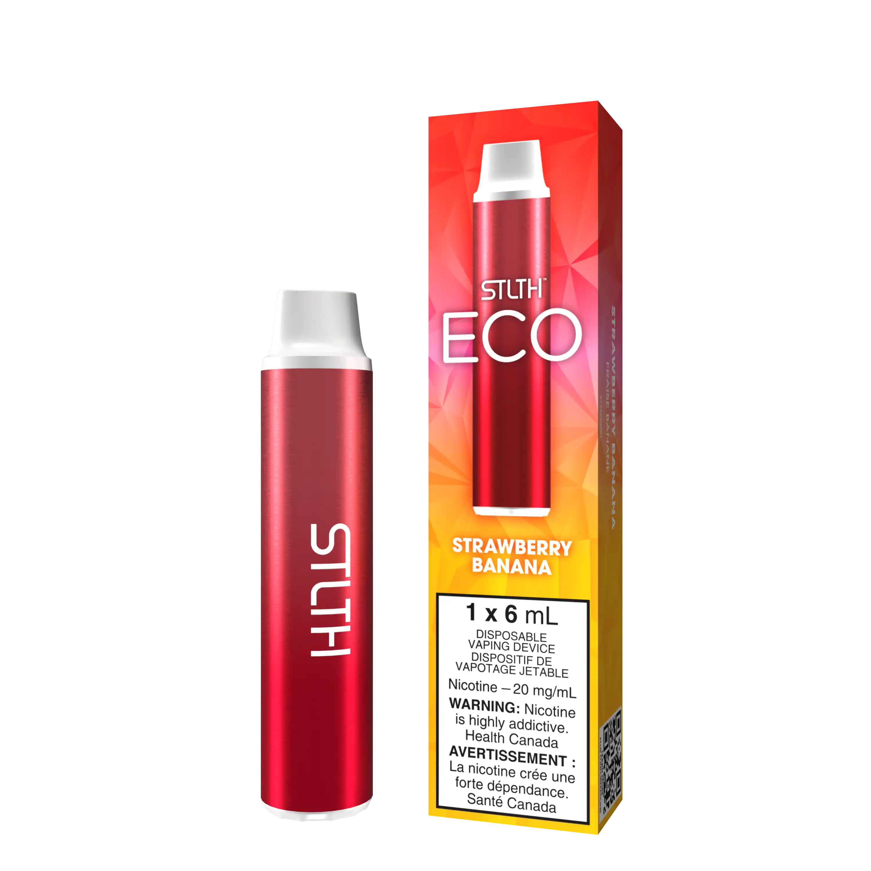 Strawberry Banana Stlth ECO - Disposable Vape