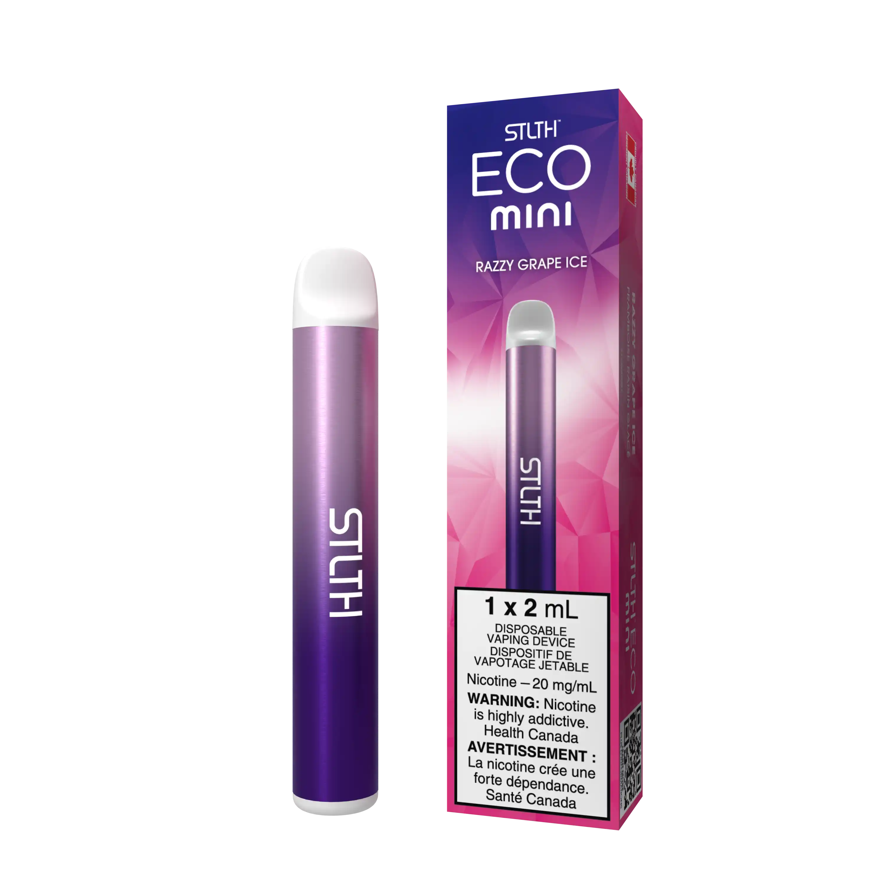 Razzy Grape Ice Stlth Eco Mini - Disposable Vape