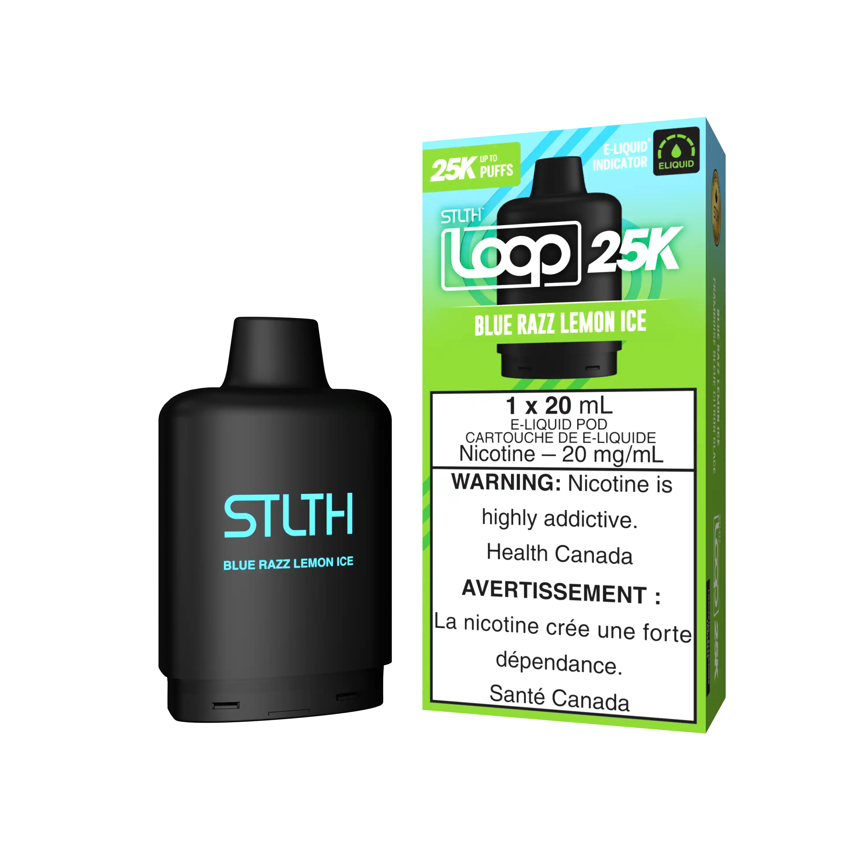 Blue Razz Lemon Ice Stlth Loop 25K Pod