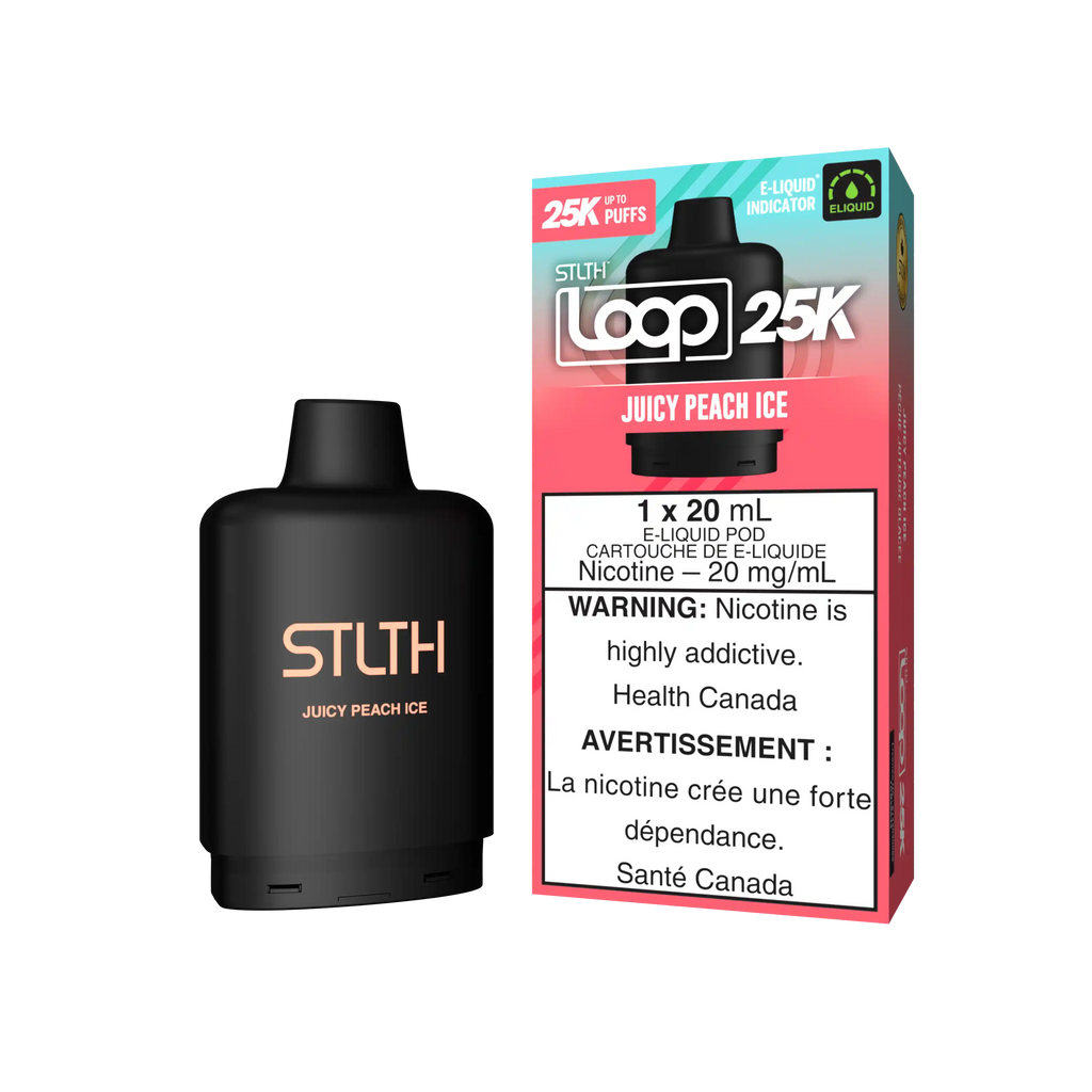 Juicy Peach Ice Stlth Loop 25K Pod