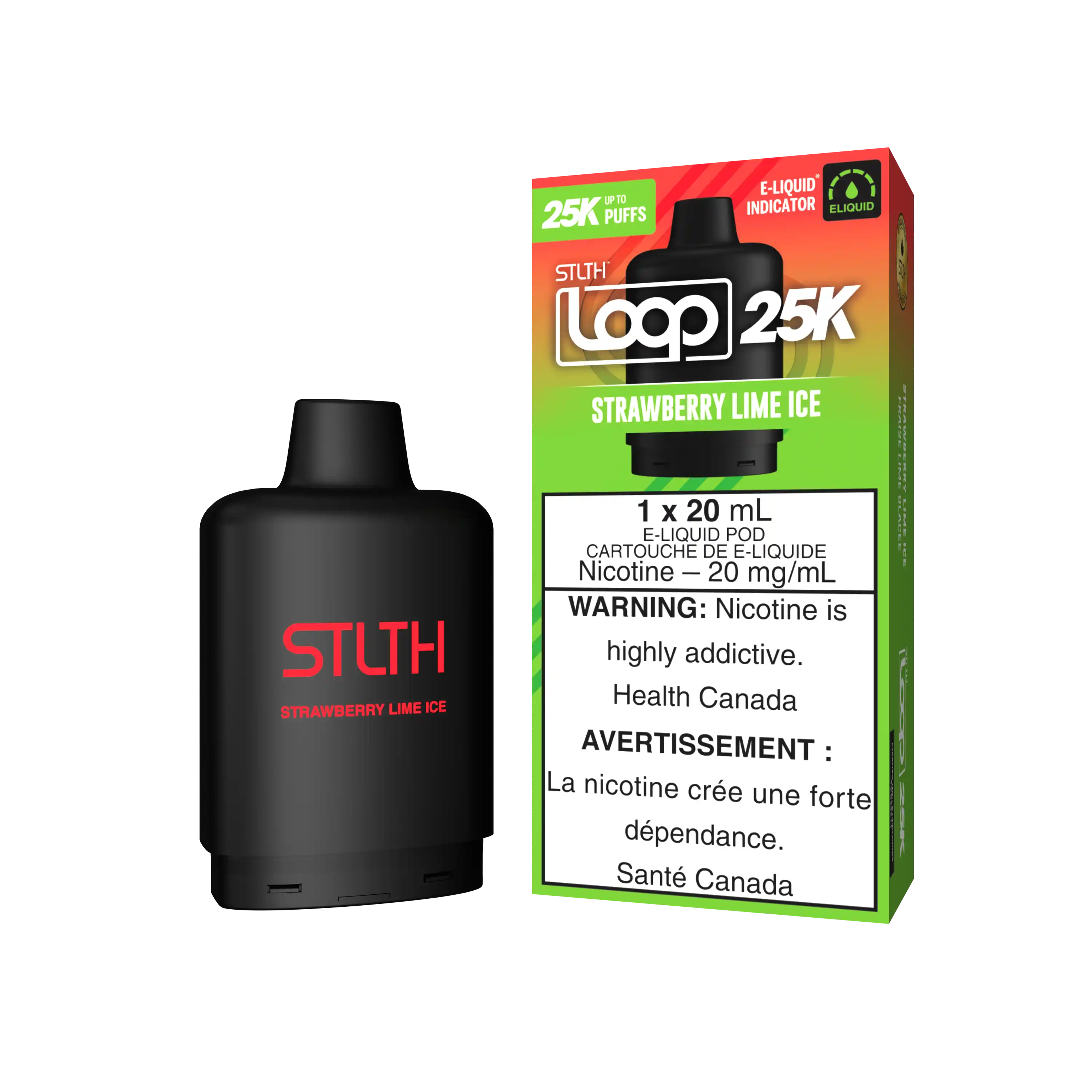 Strawberry Lime Ice Stlth Loop 25K Pod
