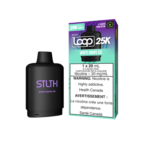 White Grape Ice Stlth Loop 25K Pod