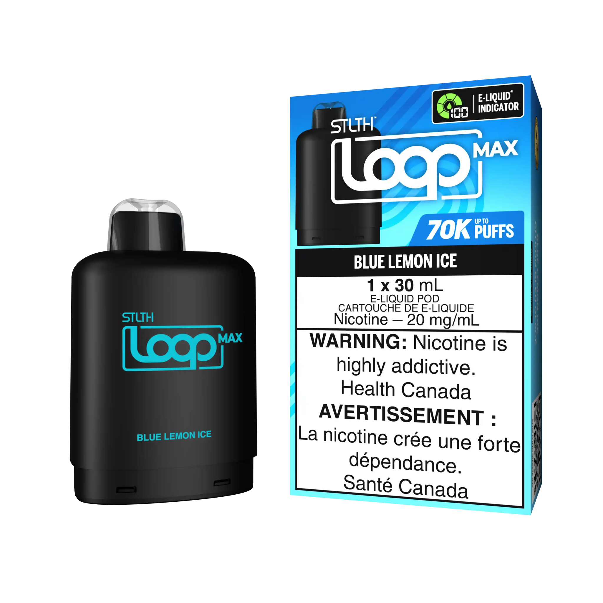 Blue Lemon Ice Stlth Loop Max 70K Pod