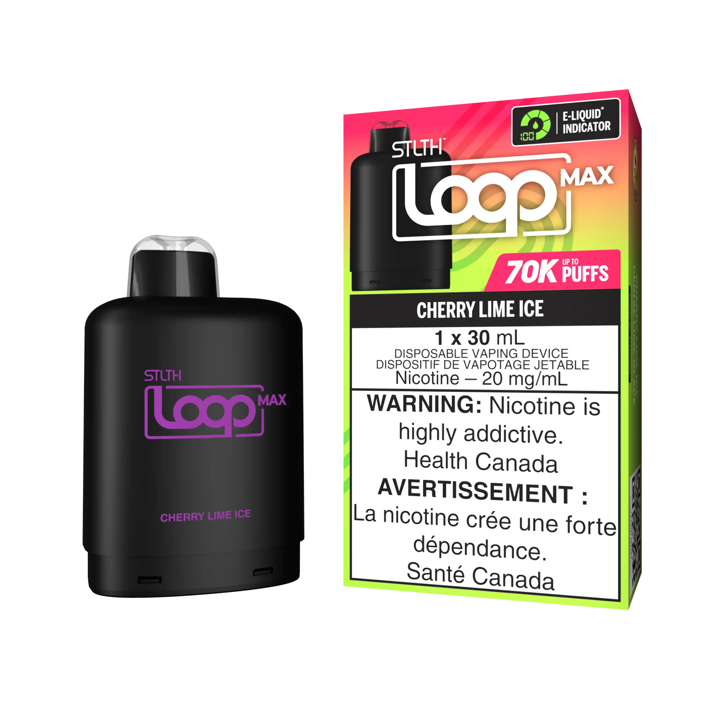Cherry Lime Ice Stlth Loop Max 70K Pod