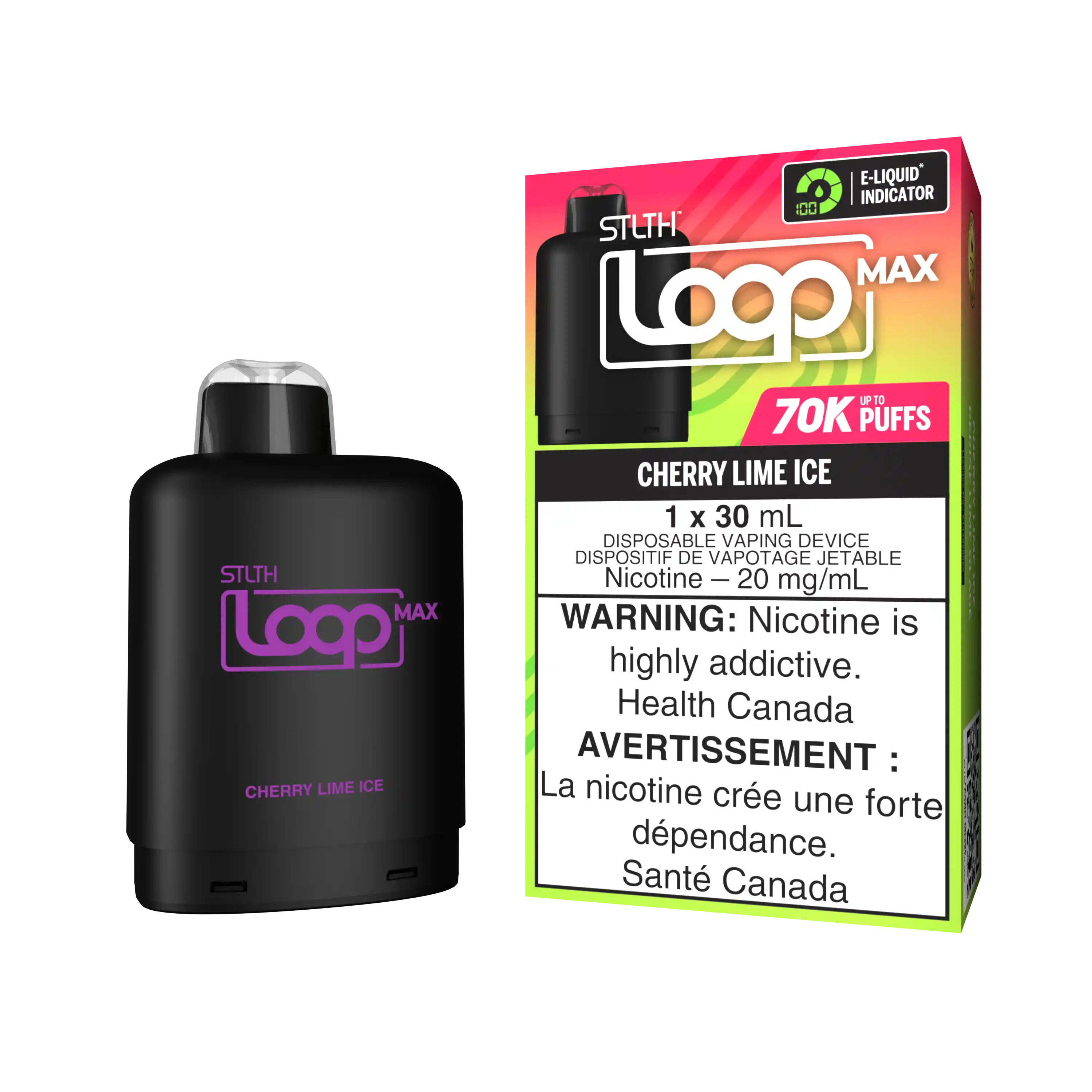 Cherry Lime Ice Stlth Loop Max 70K Pod