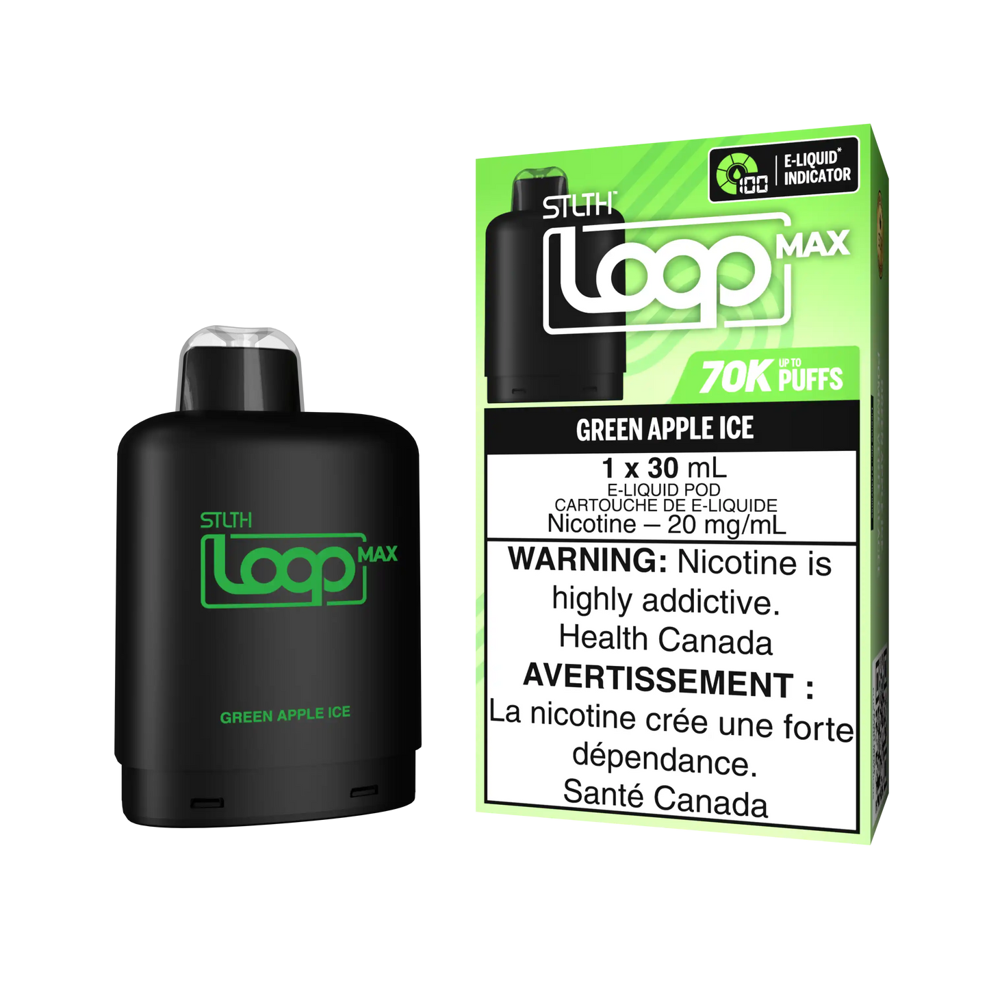 Green Apple Ice Stlth Loop Max 70K Pod