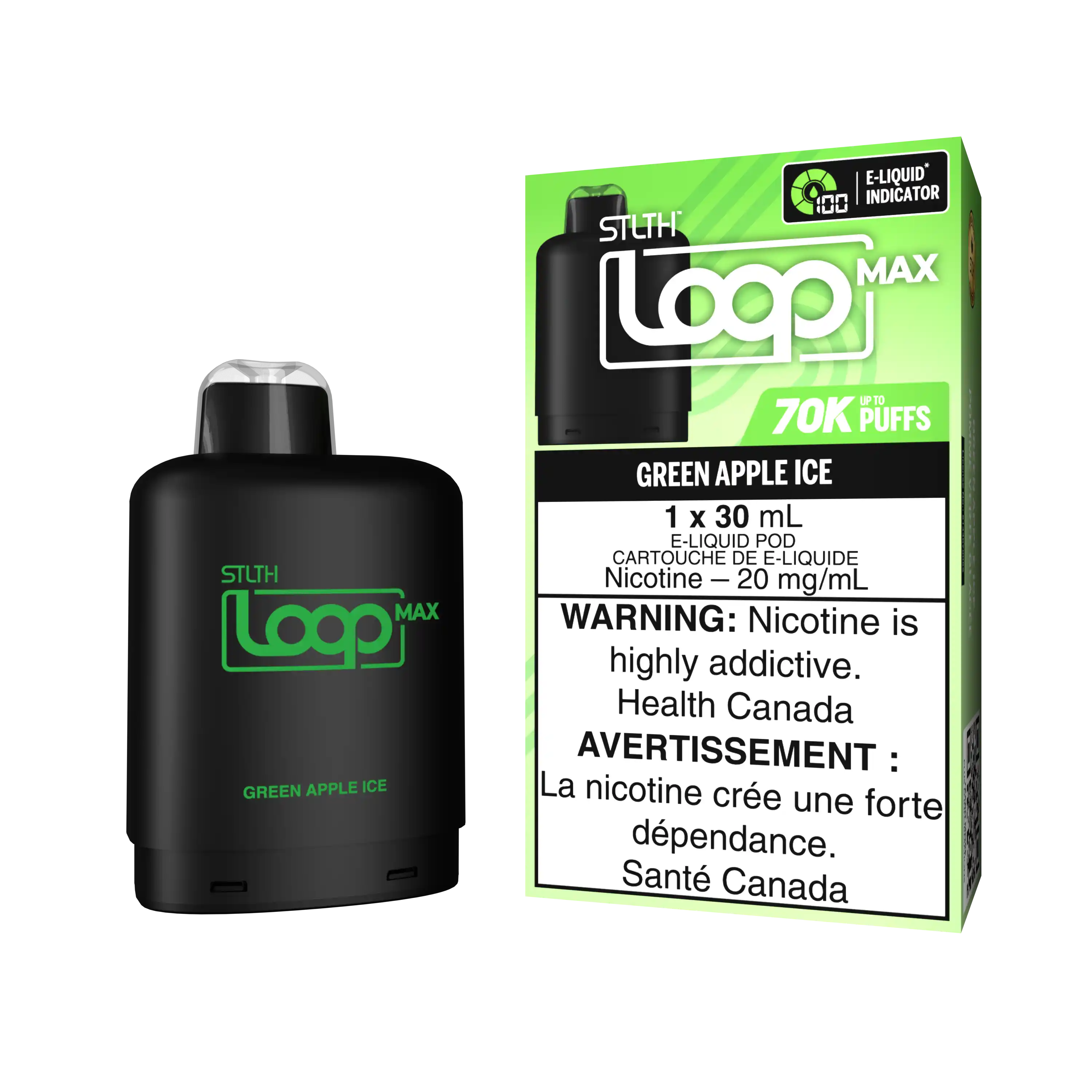 Green Apple Ice Stlth Loop Max 70K Pod