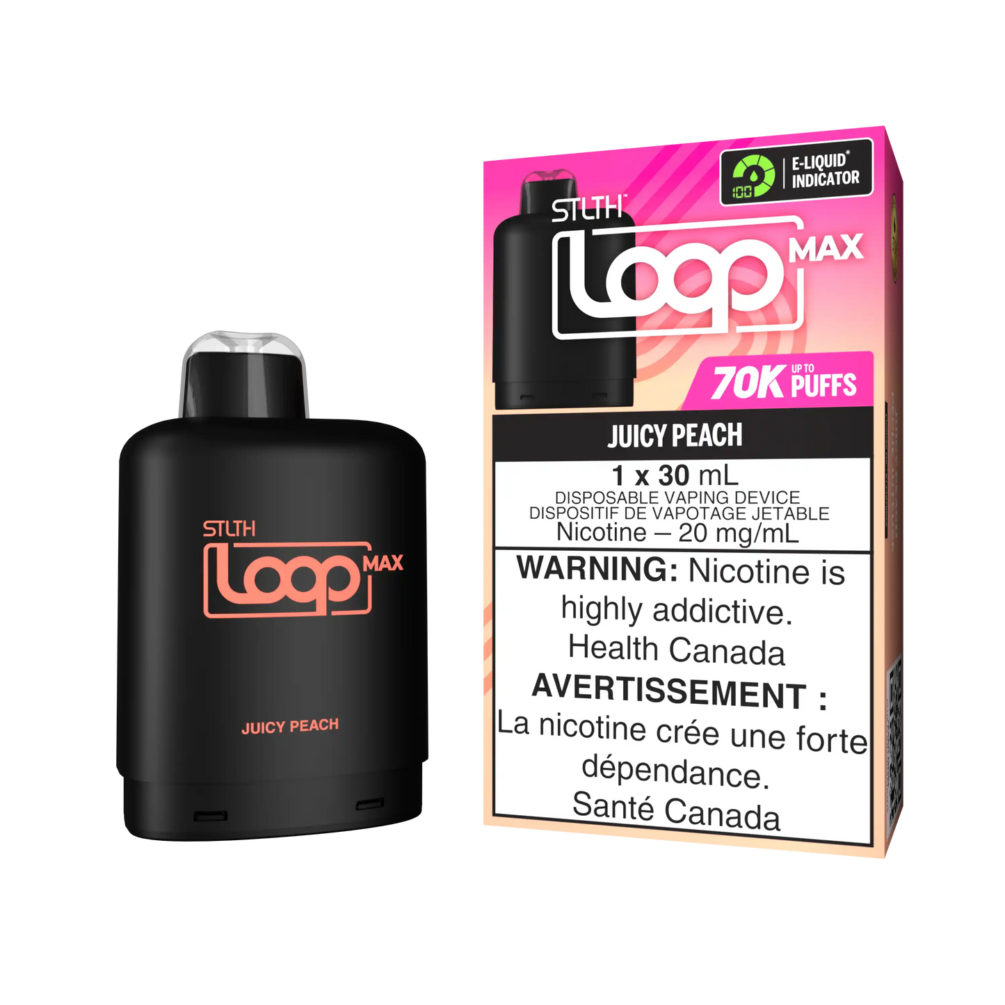 Juicy Peach Stlth Loop Max 70K Pod