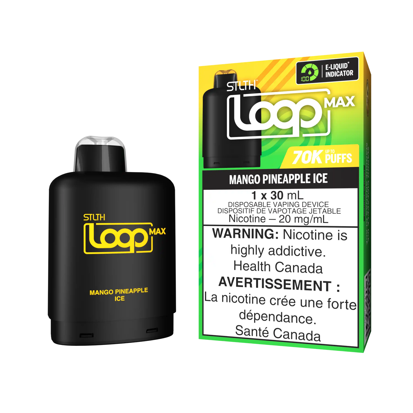 Mango Pineapple Ice Stlth Loop Max 70K Pod