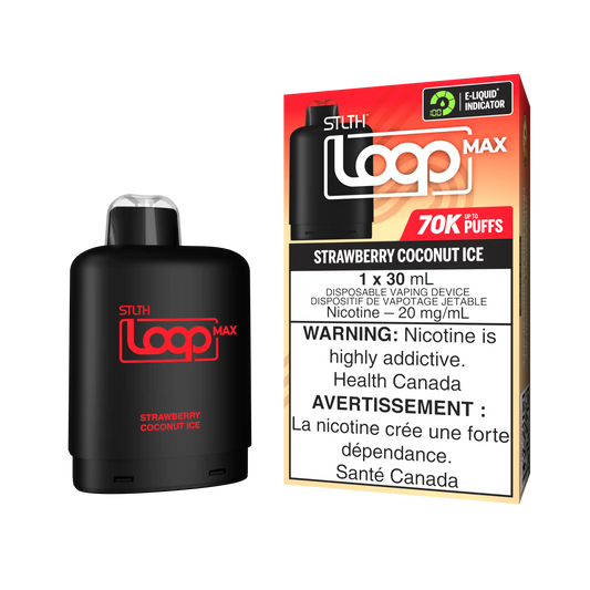 Strawberry Coconut Ice Stlth Loop Max 70K Pod