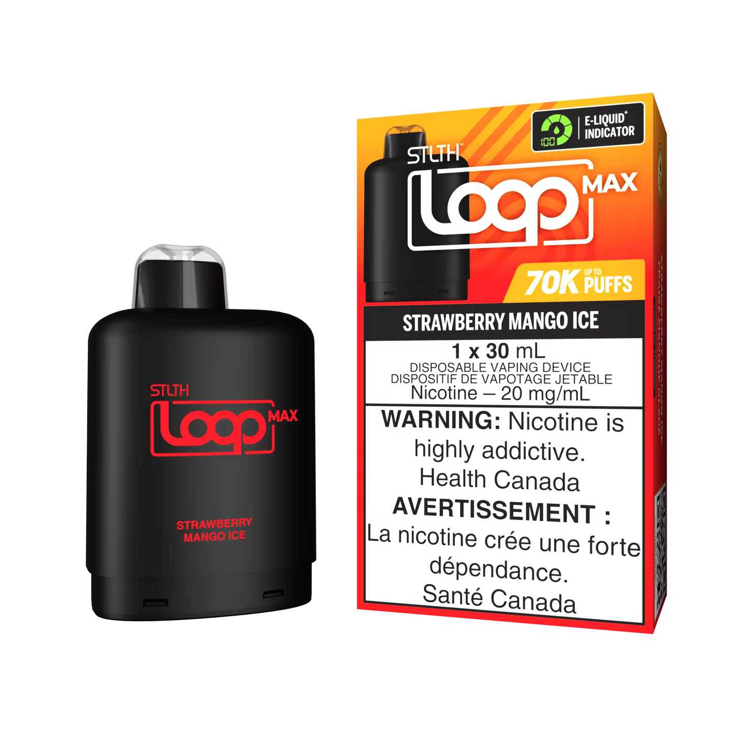 Strawberry Mango Ice Stlth Loop Max 70K Pod