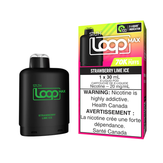 Strawberry Lime Ice Stlth Loop Max 70K Pod by STLTH LOOP MAX