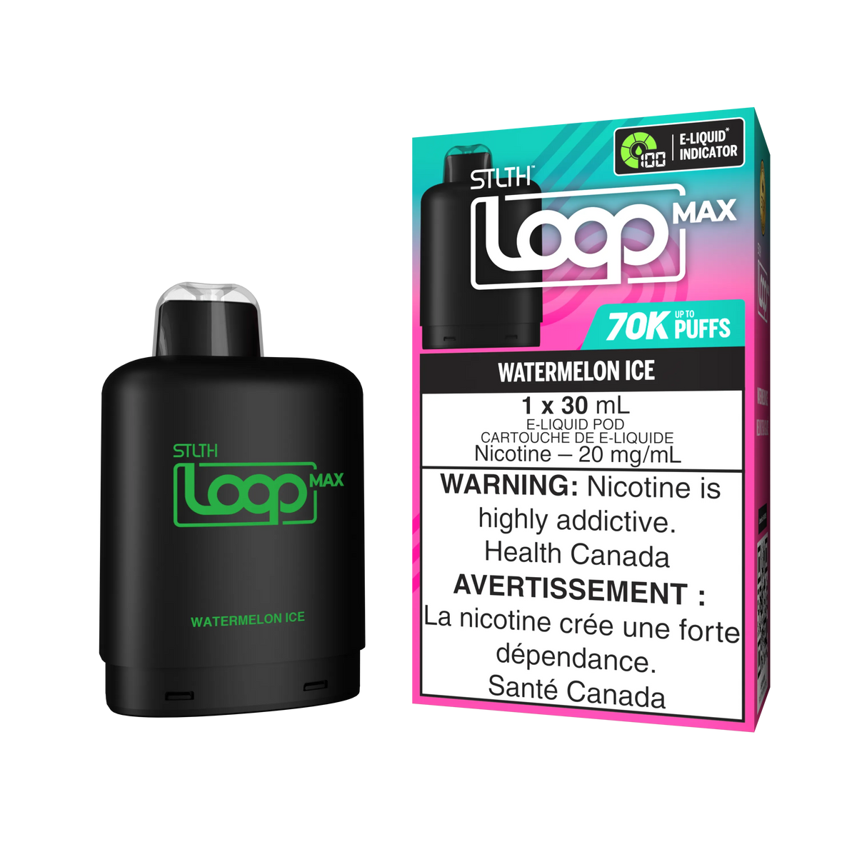 Watermelon Ice Stlth Loop Max 70K Pod by STLTH LOOP MAX