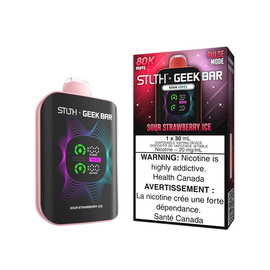 Sour Strawberry Ice Stlth x Geek Bar - Disposable 80K by STLTH x GEEK BAR
