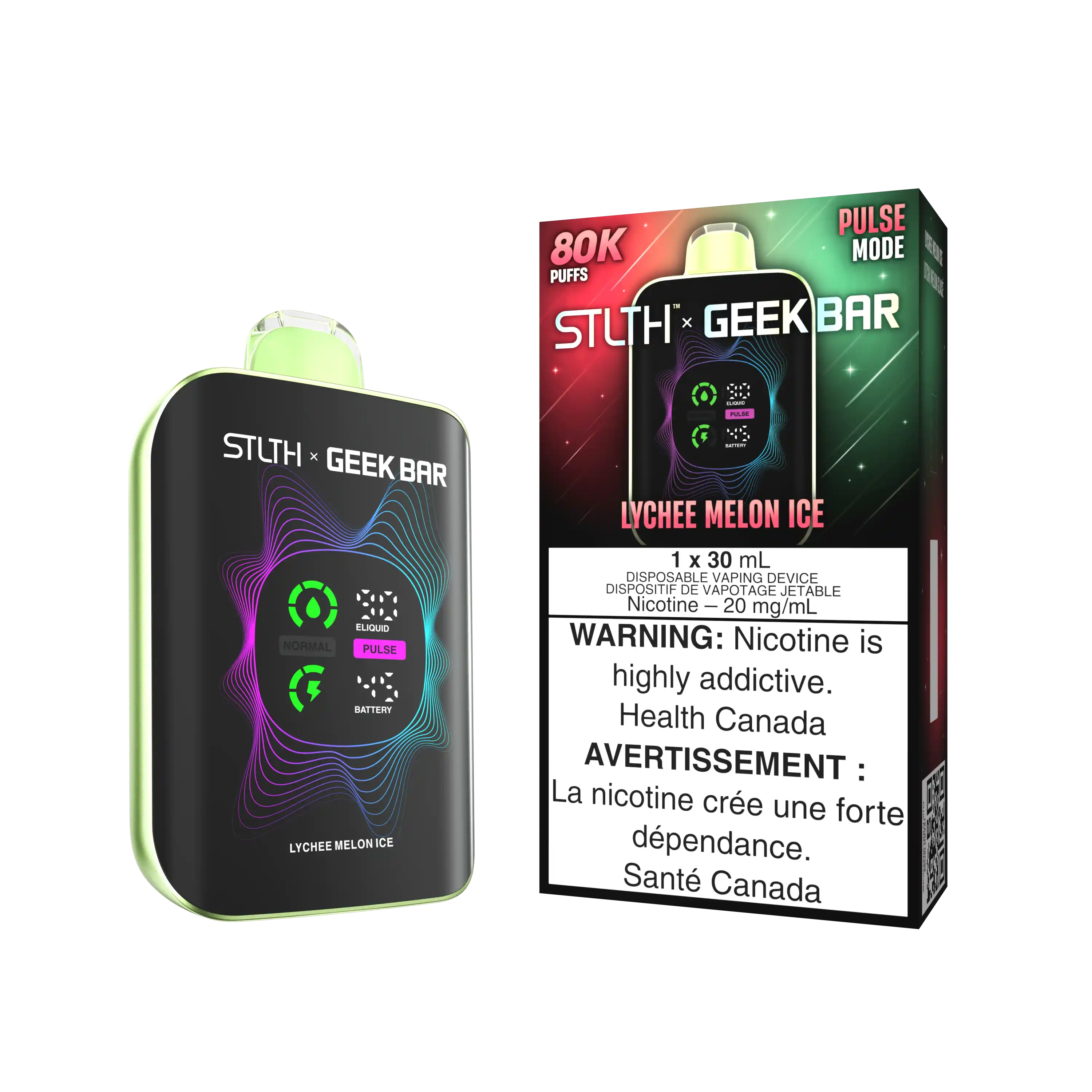 Lychee Melon Ice Stlth x Geek Bar - Disposable 80K
