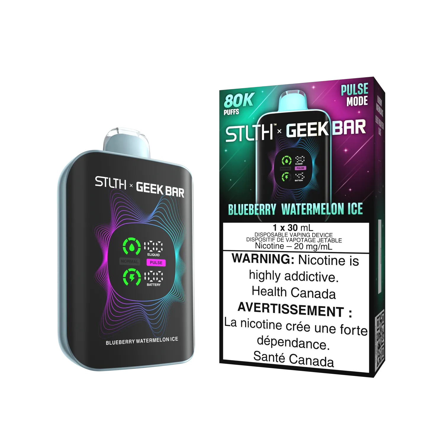 Blueberry Watermelon Ice Stlth x Geek Bar - Disposable 80K by STLTH x GEEK BAR