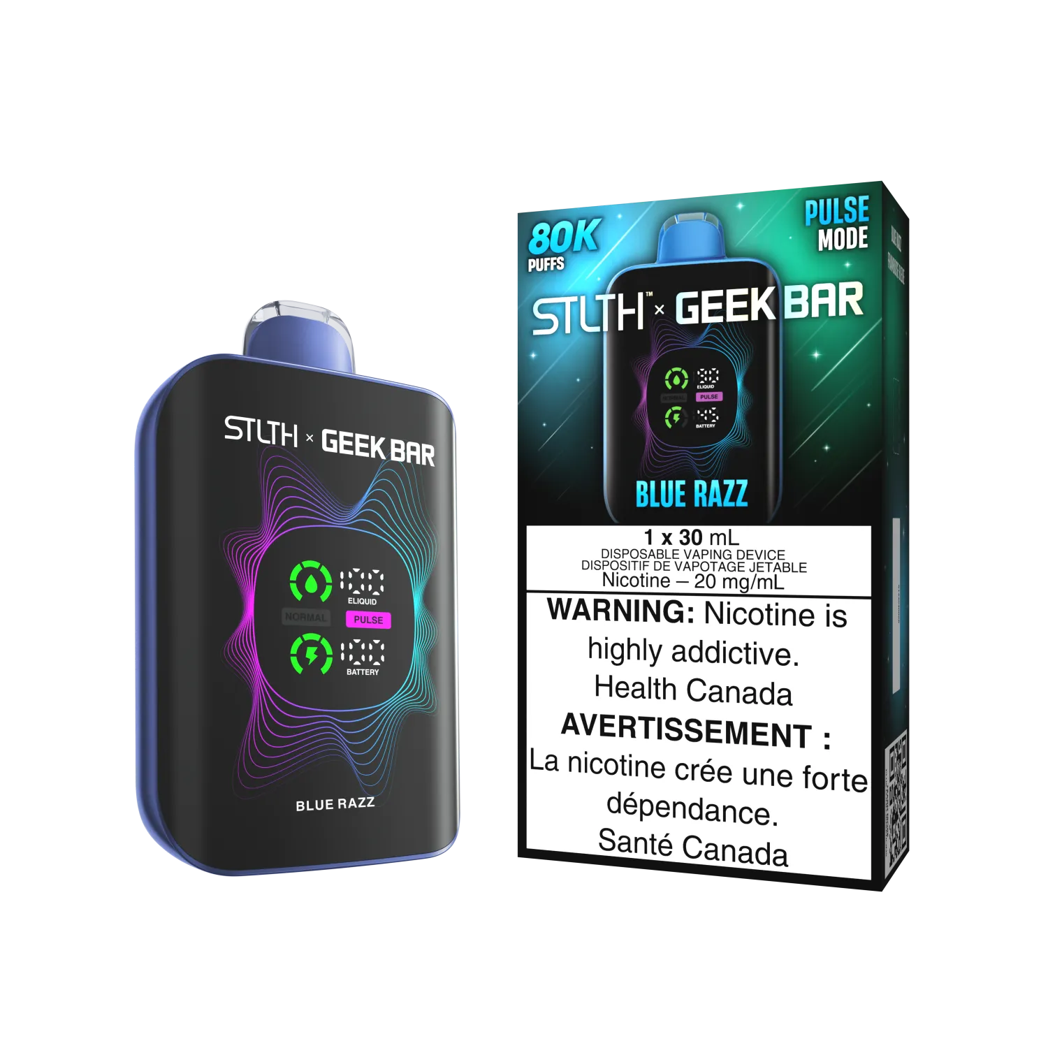 Blue Razz Stlth x Geek Bar - Disposable 80K