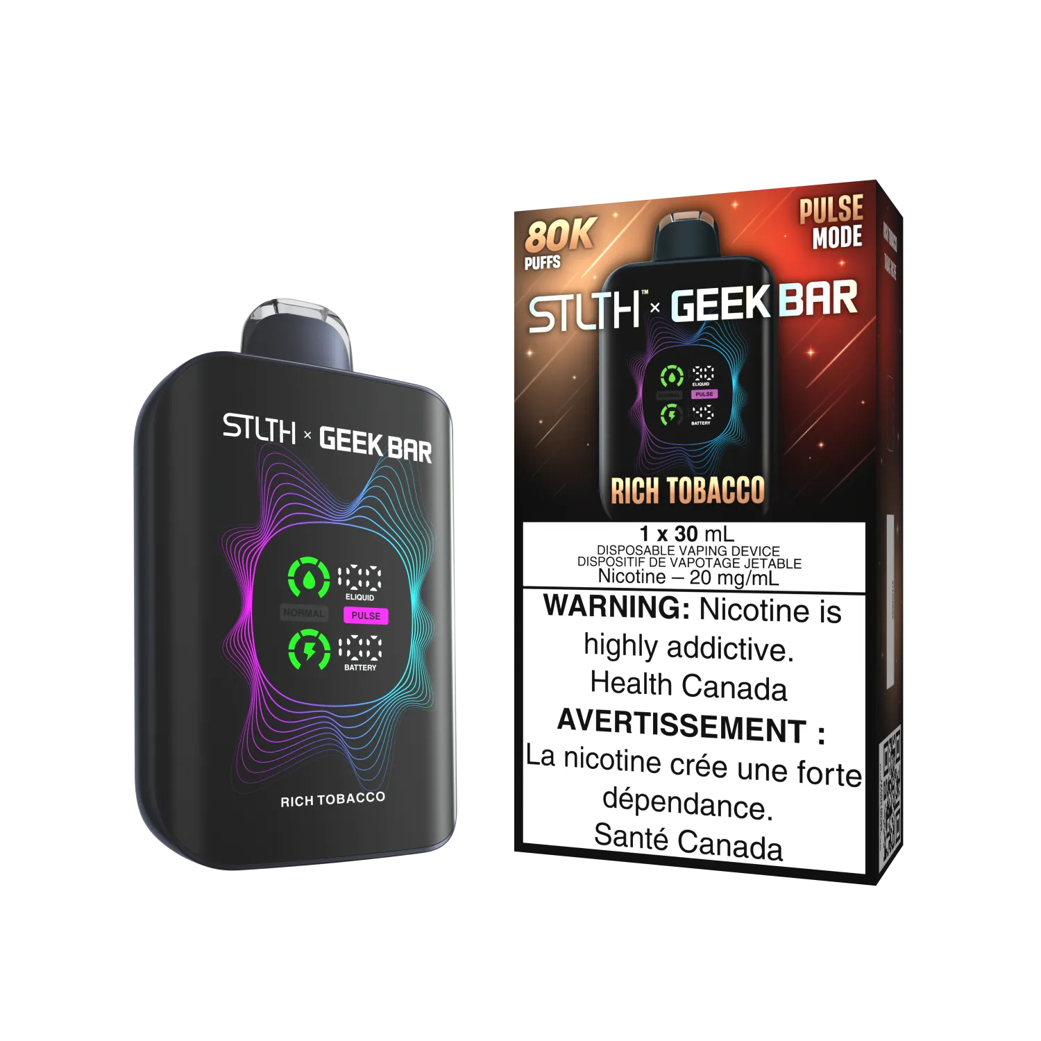Rich Tobacoo Stlth x Geek Bar - Disposable 80K by STLTH x GEEK BAR