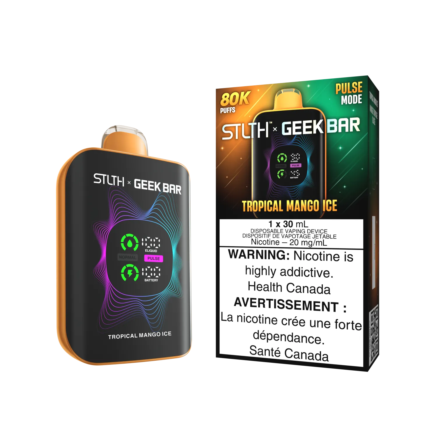 Tropical Mango Ice Stlth x Geek Bar - Disposable 80K by STLTH x GEEK BAR