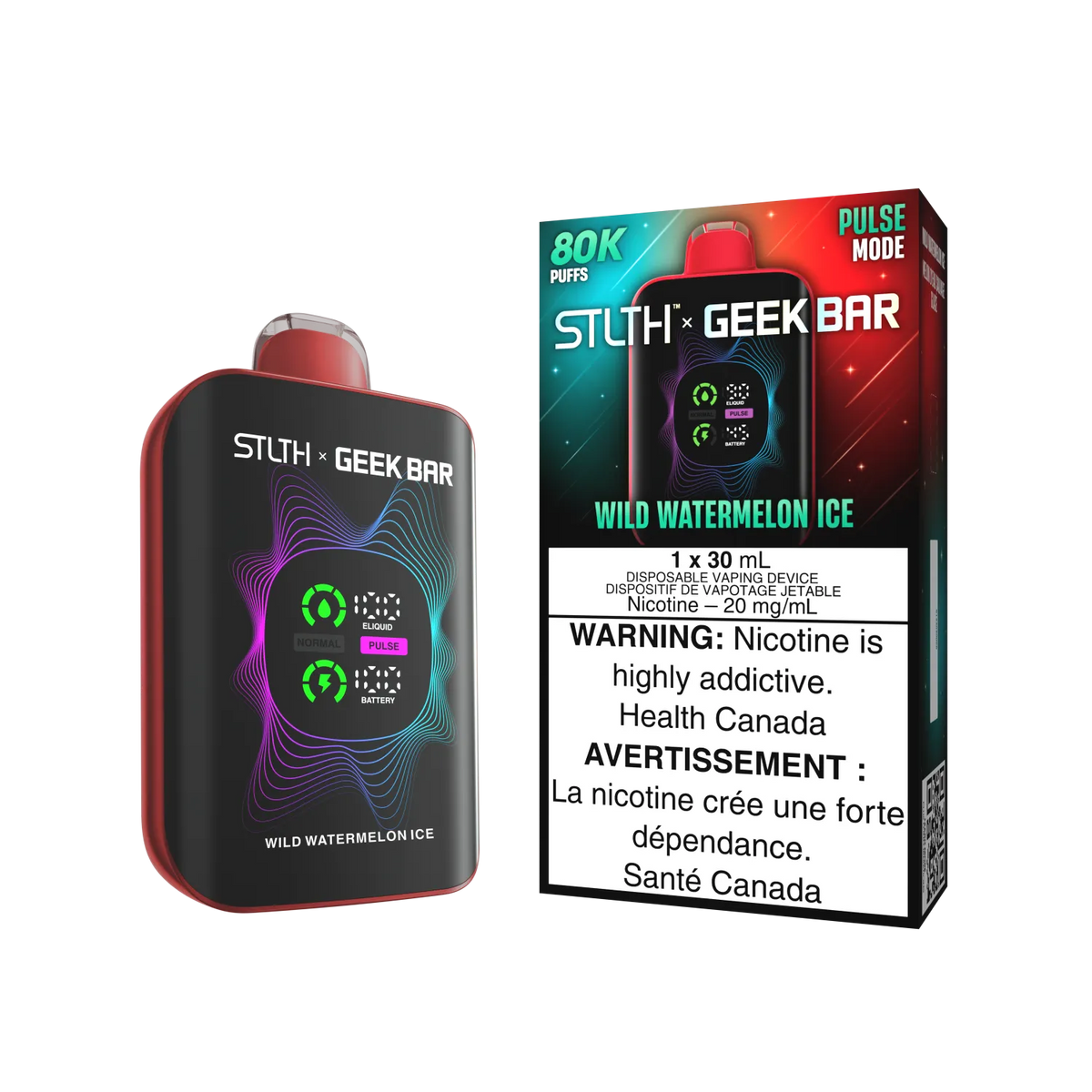 Wild Watermelon Ice Stlth x Geek Bar - Disposable 80K by STLTH x GEEK BAR