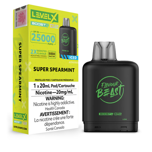 STR8UP Strawberry Banana Iced Flavour Beast Boost G2 Pods 25K