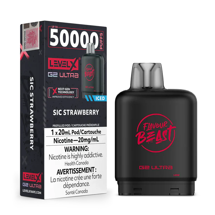 Sic Strawberry by Level X Flavour Beast G2 Ultra 50K