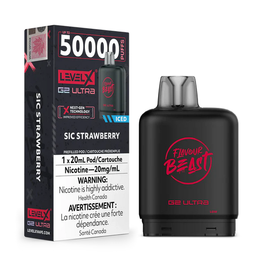 Sic Strawberry by Level X Flavour Beast G2 Ultra 50K