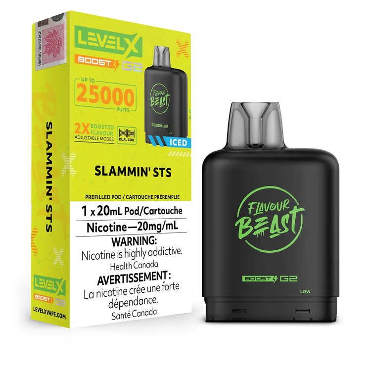 Slammin' STS Iced Flavour Beast Boost G2 Pods 25K