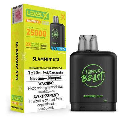 Slammin' STS Iced Flavour Beast Boost G2 Pods 25K