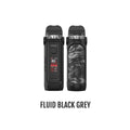 SMOK IPX 80 Kit CRC, black with brown leather grip, gold accents, and digital display.