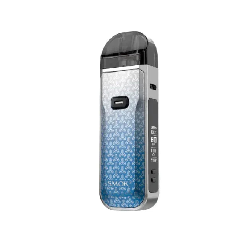 SMOK Nord 5 Kit in grey with textured panel, clear pod, and digital display showing "80".