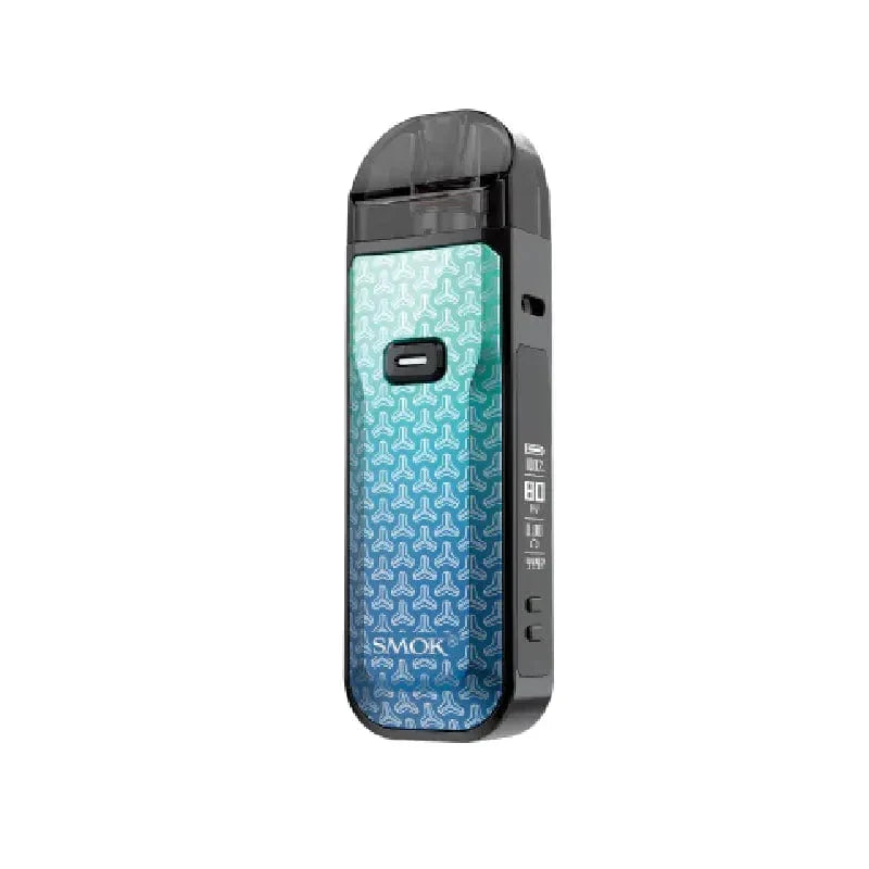 SMOK Nord 5 Kit in grey with textured panel, clear pod, and digital display showing "80".